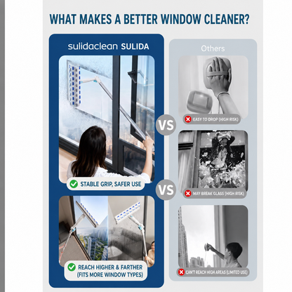 2-in-1 Telescopic Window Cleaner & Squeegee